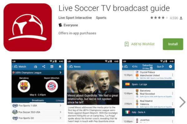 Live Soccer TV Android App update available - September 25, 2015 :: Live  Soccer TV